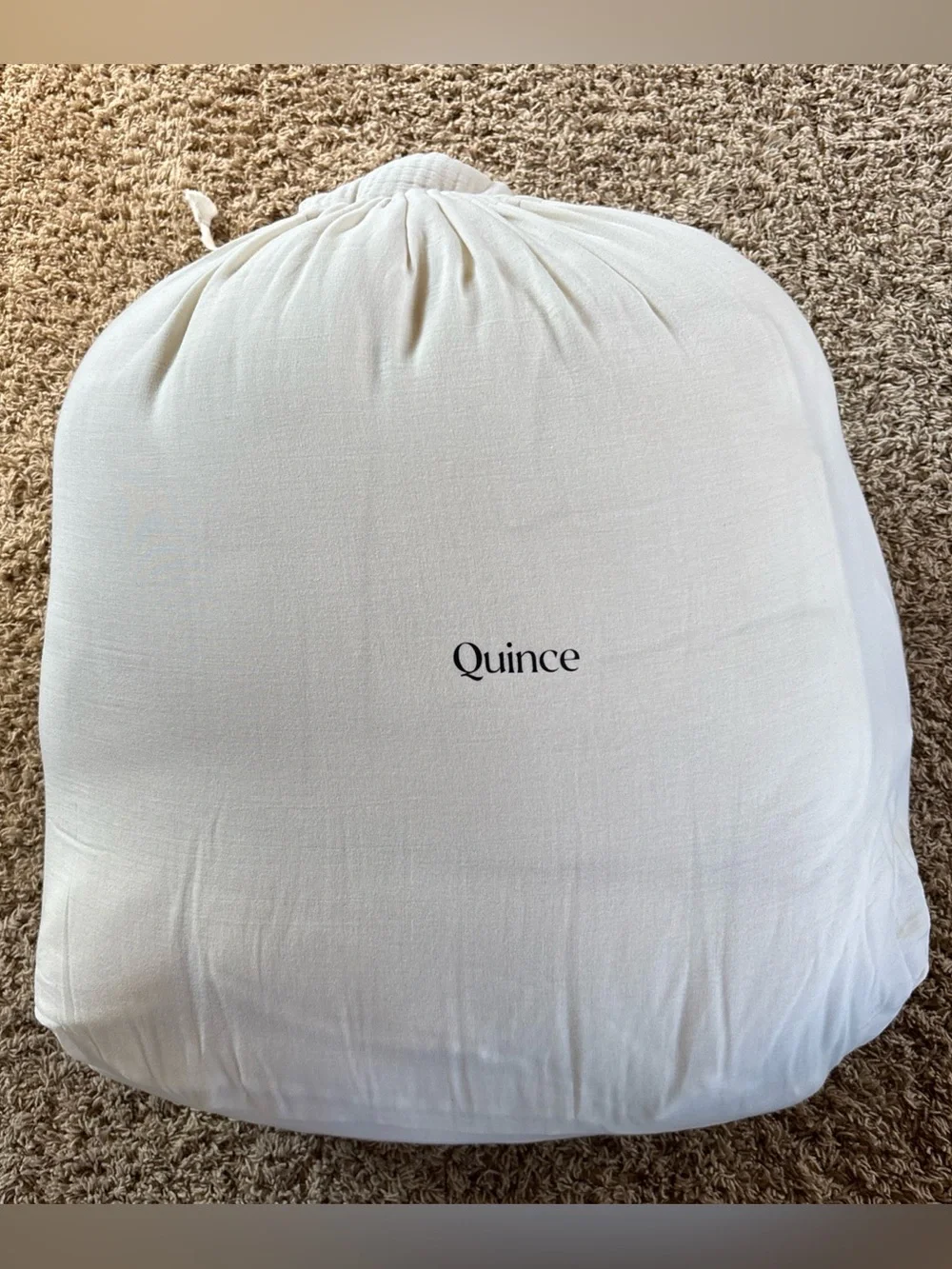 Quince Quilt - Organic Airy Gauze Cotton Dream Quilt Full/Queen in Undyed